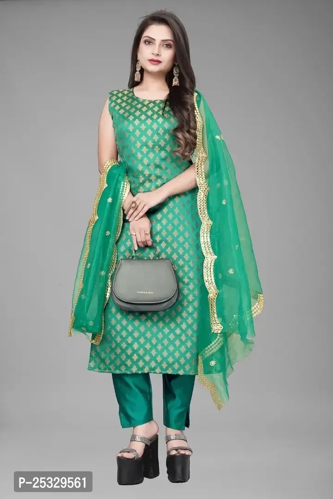 Fancy Jacquard Kurta Set For Women 