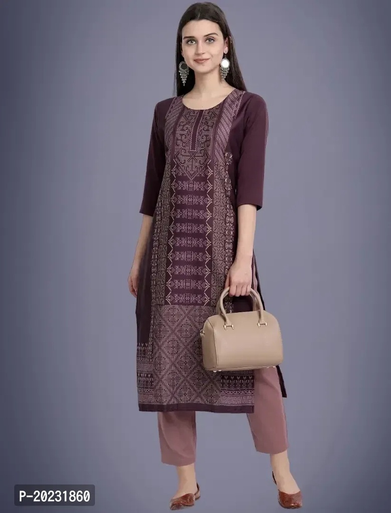 Amazing American Crepe Printed Kurti For Women 