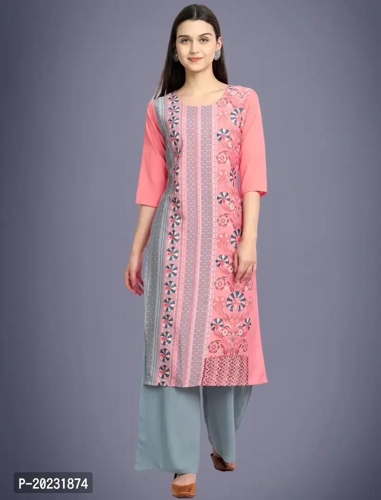 Amazing American Crepe Printed Kurti For Women 