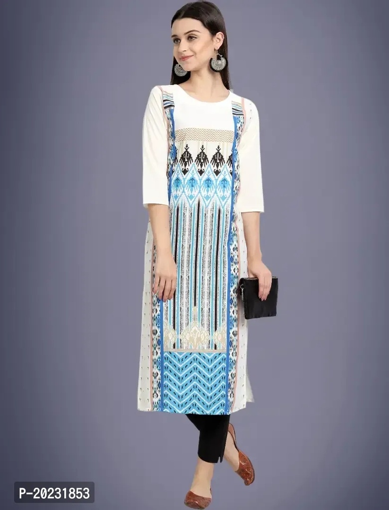 Amazing American Crepe Printed Kurti For Women  