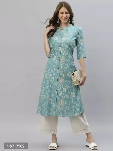 Stylish Fancy Rayon Printed Kurti For Women 