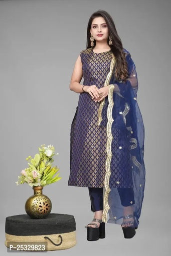 Fancy Jacquard Kurta Set For Women
