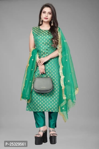 Fancy Jacquard Kurta Set For Women 