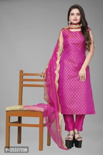 Fancy Jacquard Kurta Set For Women