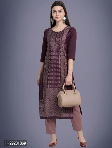 Amazing American Crepe Printed Kurti For Women 
