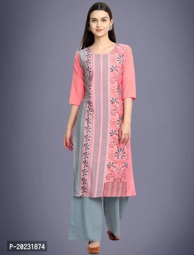 Amazing American Crepe Printed Kurti For Women 