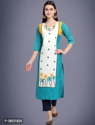 Amazing American Crepe Printed Kurti For Women 