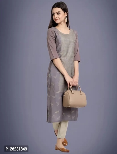 Amazing American Crepe Printed Kurti For Women 