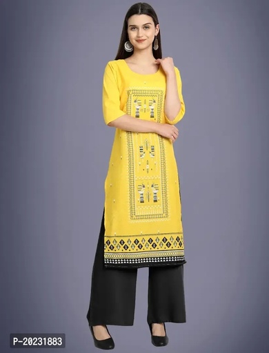 Amazing American Crepe Printed Kurti For Women 