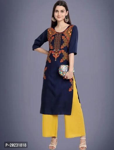 Amazing American Crepe Printed Kurti For Women 